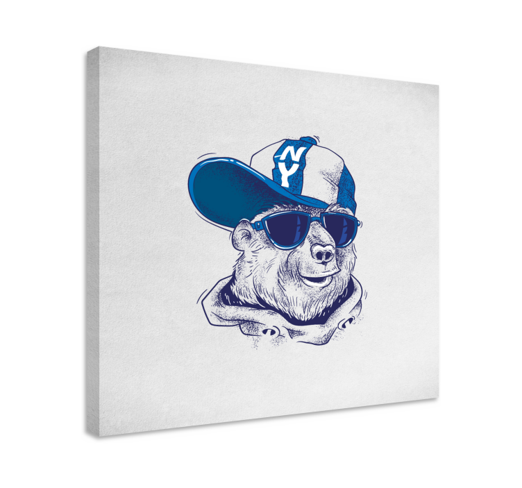 Tableau animaux ours stylé - TenStickers