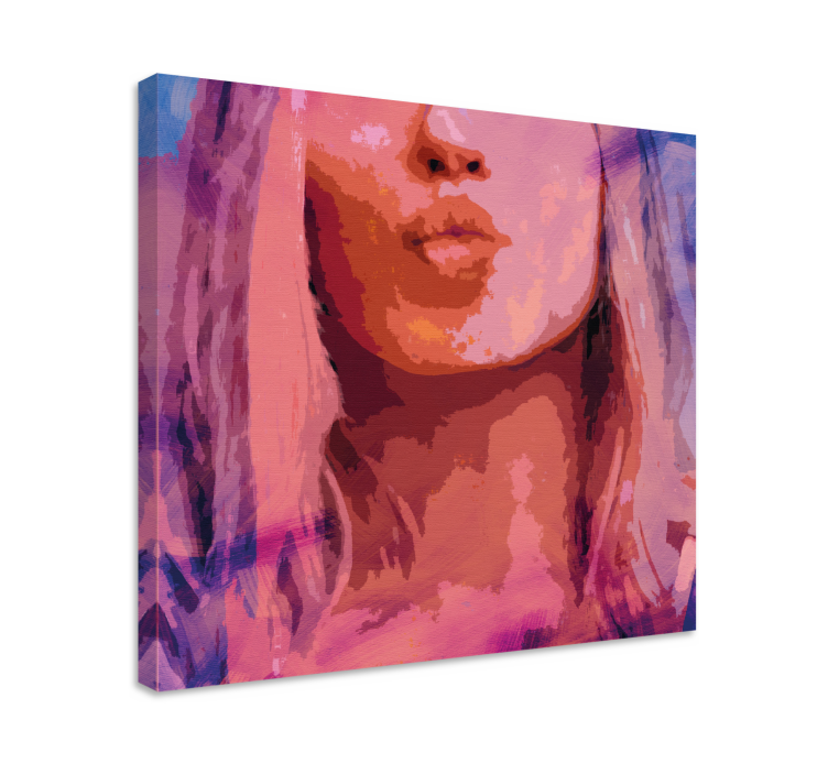 Tableau personnage portrait de baiser stylé - TenStickers