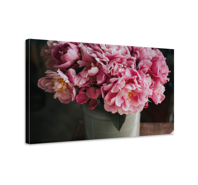 Tableau fleurs et plantes arrangement de pivoines roses - TenStickers