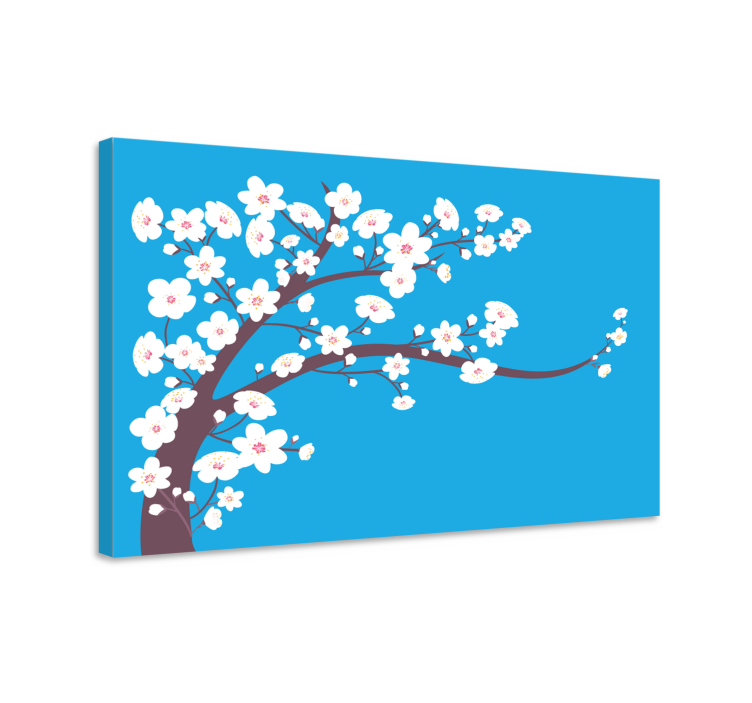 Tableau fleurs et plantes cerisier en fleurs - TenStickers