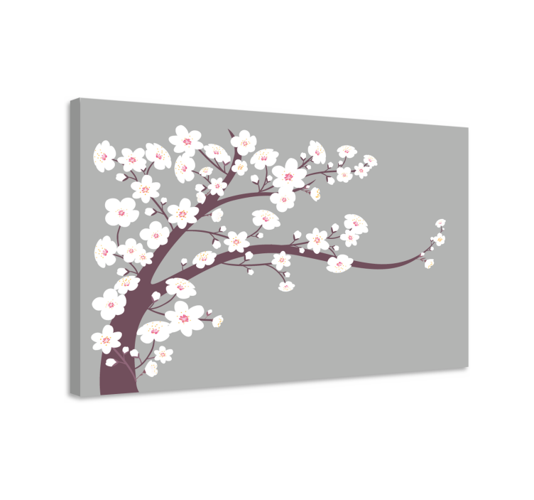 Tableau fleurs et plantes tige de fleur sakura - TenStickers