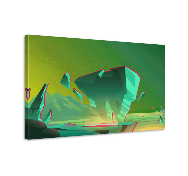 Tableau moderne Éléments de paysage géométriques - TenStickers