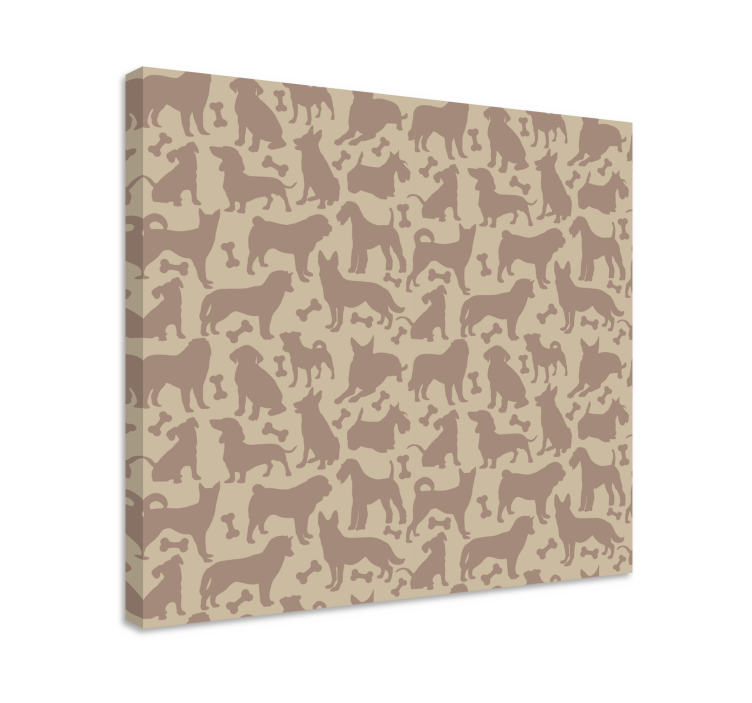 Tableau chiens motifs canins ludiques - TenStickers