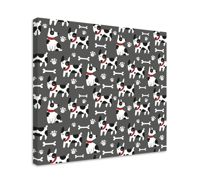 Tableau chiens motifs ludiques - TenStickers