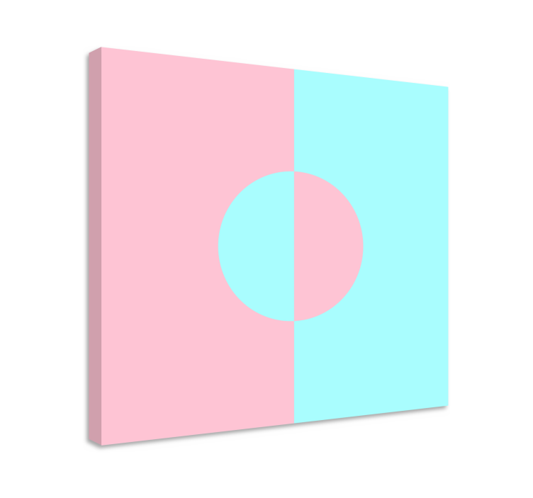 Tableau géométrique cercle et séparation - TenStickers