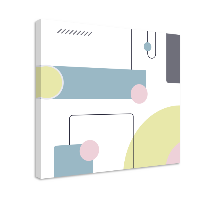 Tableau moderne composition géométrique abstraite - TenStickers