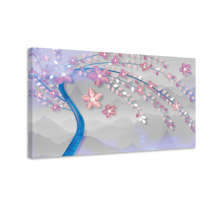 Tableau fleurs et plantes branche de fleurs de cerisier - TenStickers