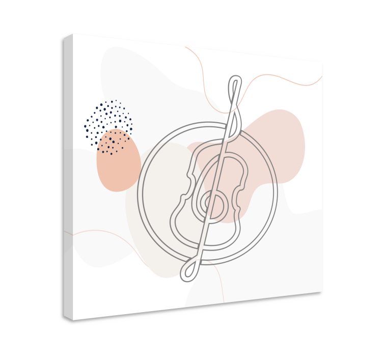 Tableau musique contour d'instrument de musique - TenStickers