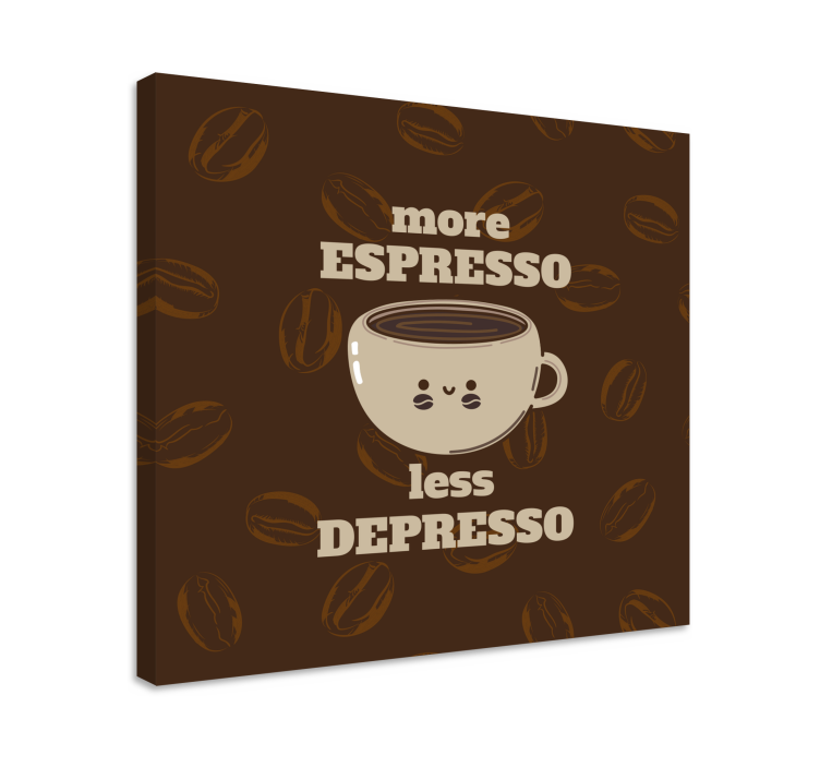 Tableau Citation drôle d'espresso - TenStickers