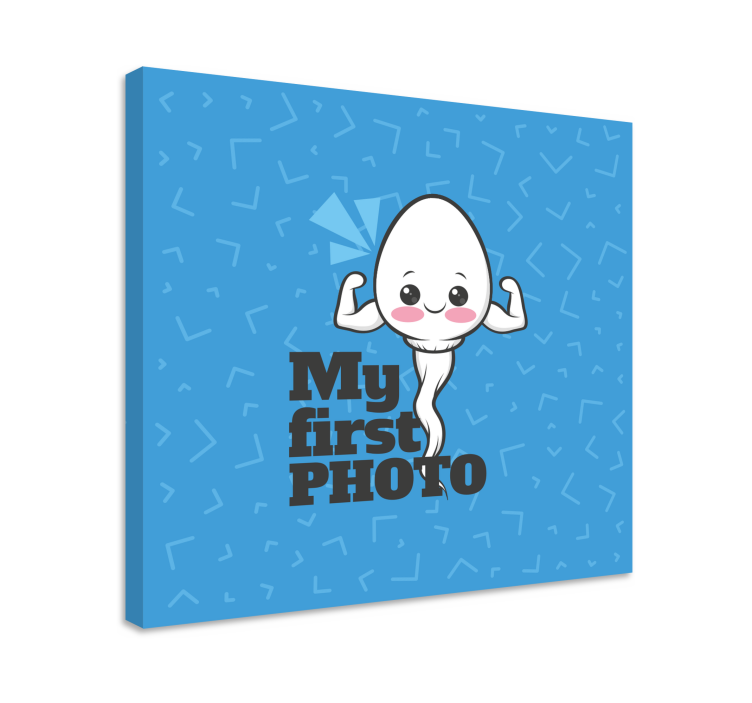 Tableau bébé ma première photo - TenStickers