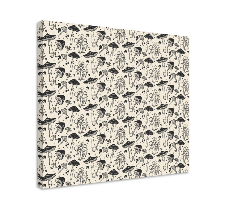Tableau dinosaures motif champignon - TenStickers