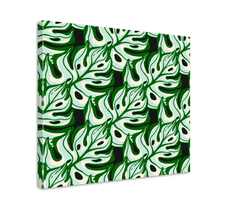 Tableau fleurs et plantes motif feuille de monstera - TenStickers
