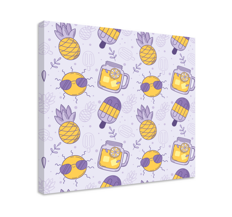 Tableau fruits délices d'ananas ensoleillés - TenStickers