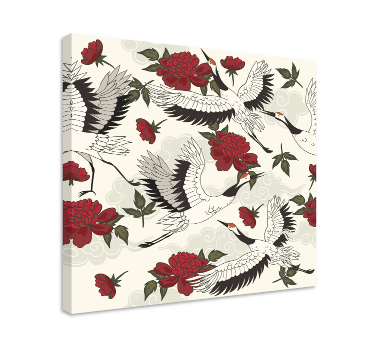 Tableau mandala crânes et fleurs - TenStickers