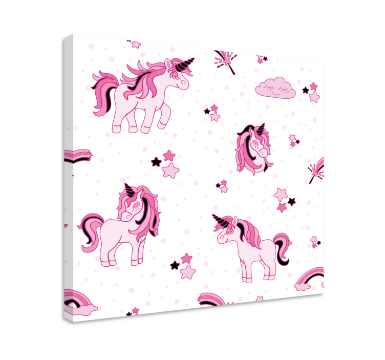 Tableau licorne motifs licornes mignons - TenStickers