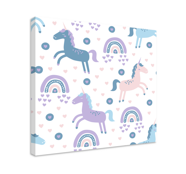 Tableau cerfs motifs de licornes ludiques - TenStickers