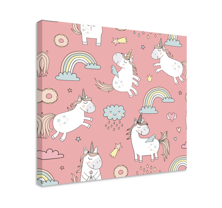 Tableau licorne motif licorne ludique - TenStickers