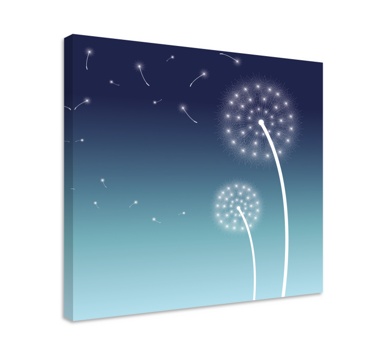 Tableau fleurs et plantes pissenlits flottants - TenStickers