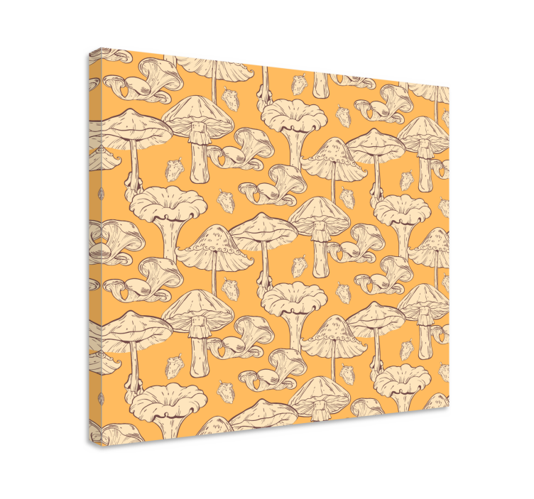 Tableau fleurs et plantes motif champignon - TenStickers