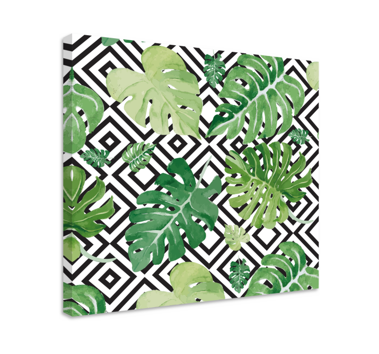 Tableau fleurs et plantes motif feuillage tropical - TenStickers