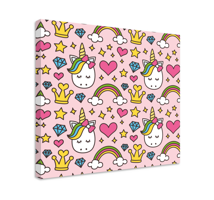 Tableau licorne motif licorne mignon - TenStickers