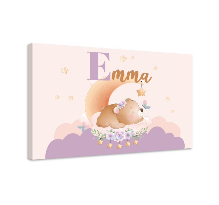 Tableau bébé rêves d'ours en peluche - TenStickers