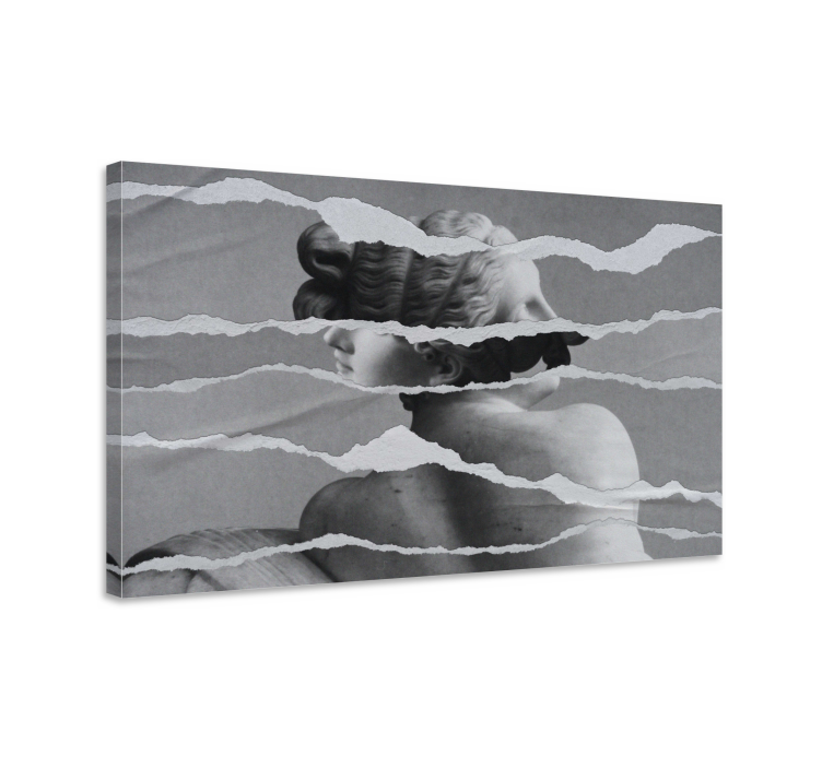 Tableau art sculpture en papier déchiré - TenStickers