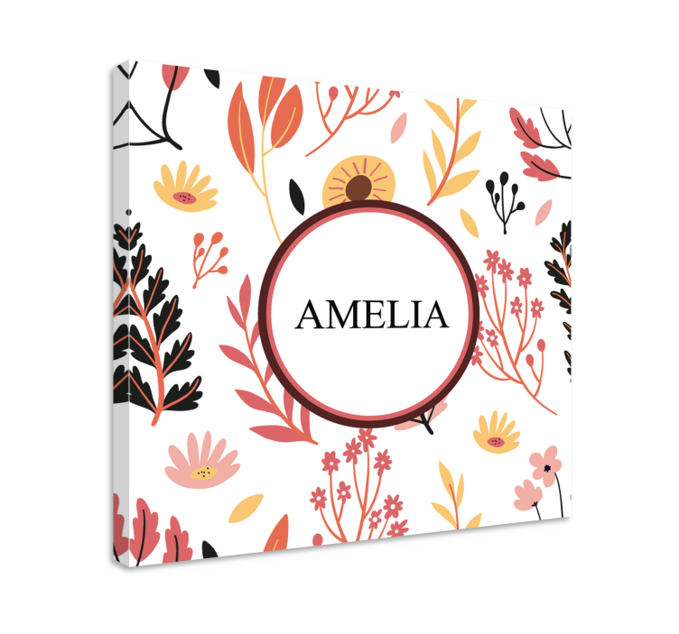 Tableau fleurs et plantes design floral personnalisé - TenStickers