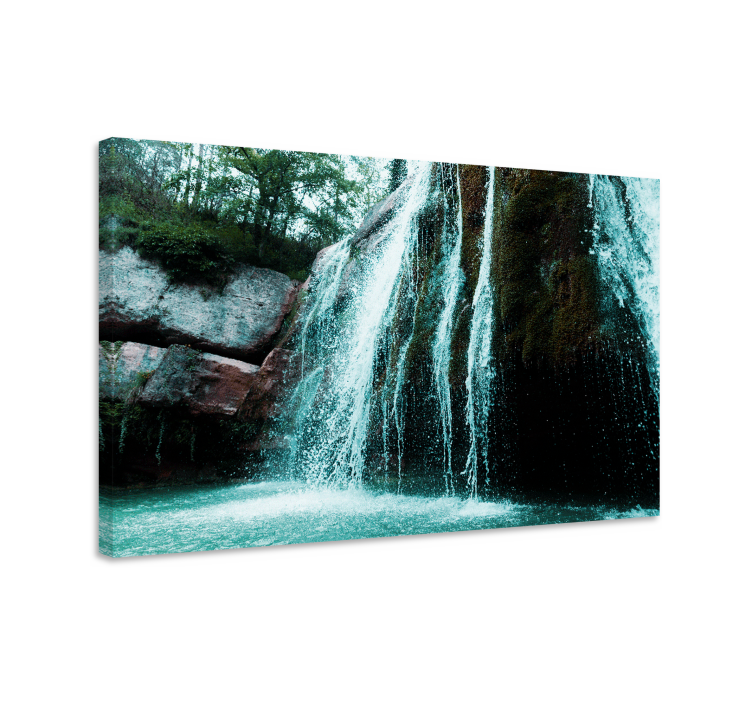 Tableau paysage scène de cascade envoûtante - TenStickers