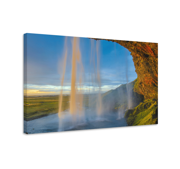 Tableau paysage cascade de seljalandsfoss - TenStickers