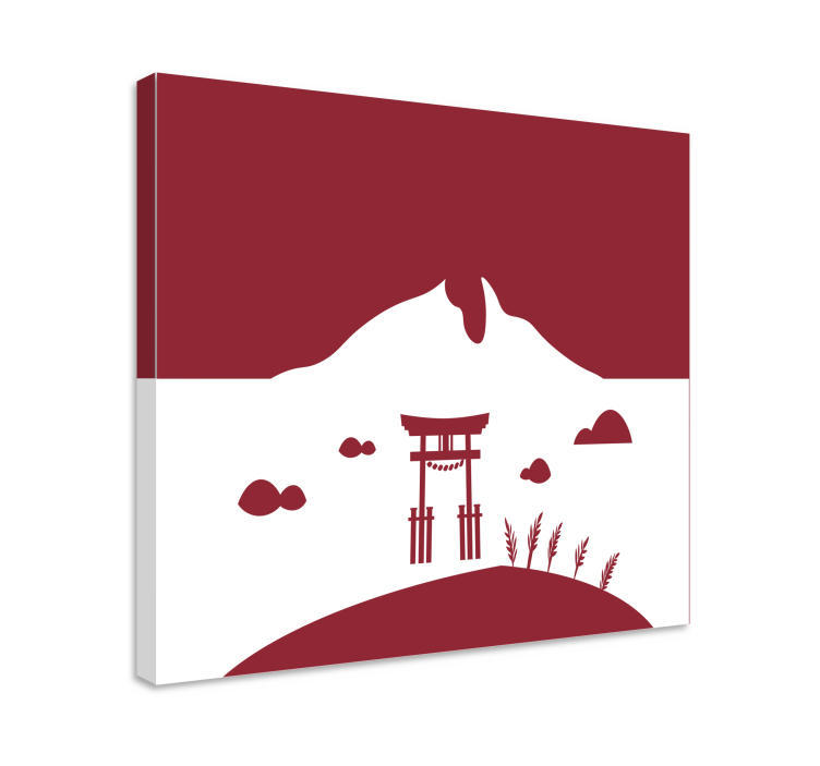 Tableau oriental portail torii japonais - TenStickers