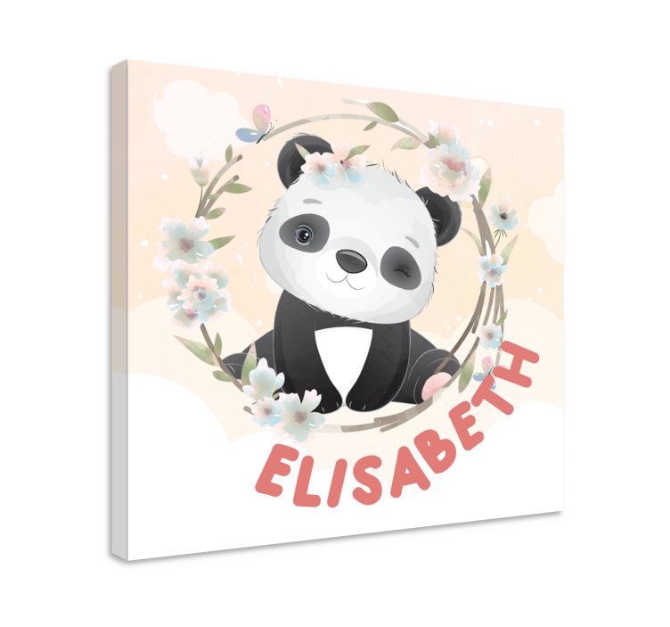 Tableau animaux design panda mignon - TenStickers