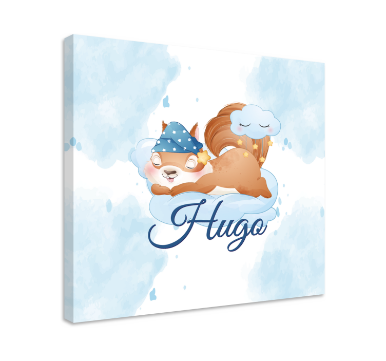 Store enrouleur animaux Écureuil rêvant mignonnement - TenStickers