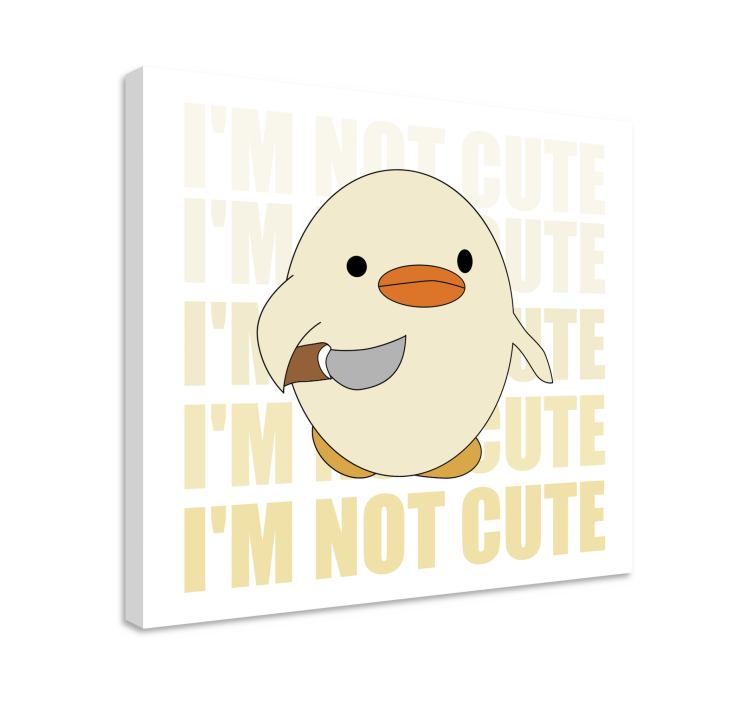 Tableau chat personnage de canard mignon - TenStickers