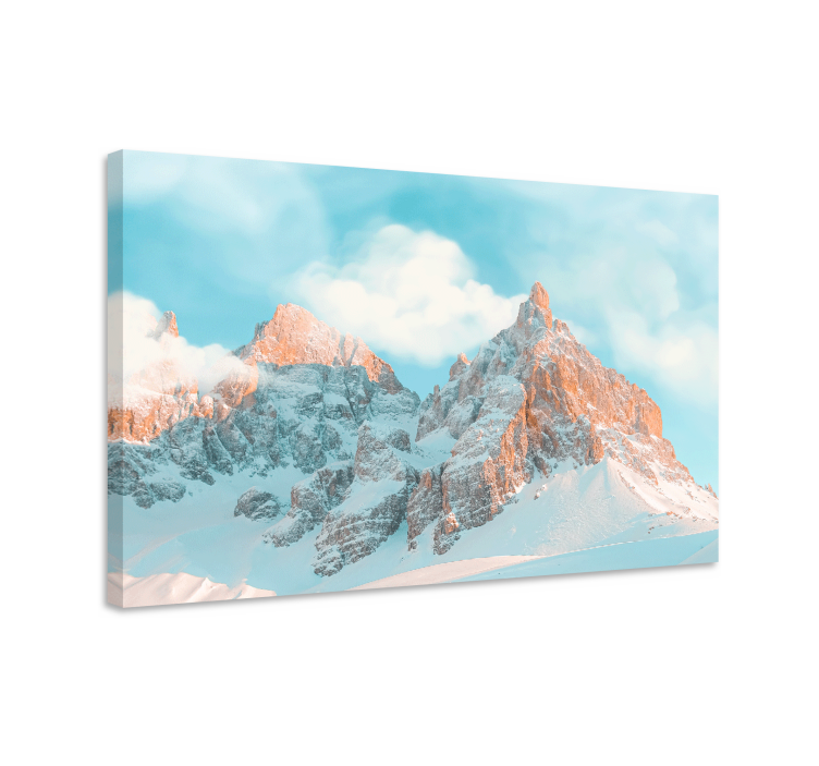Tableau paysage sommets majestueux - TenStickers