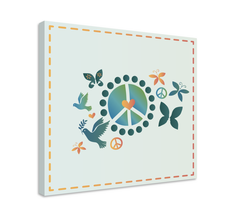 Tableau citation symbole de paix - TenStickers