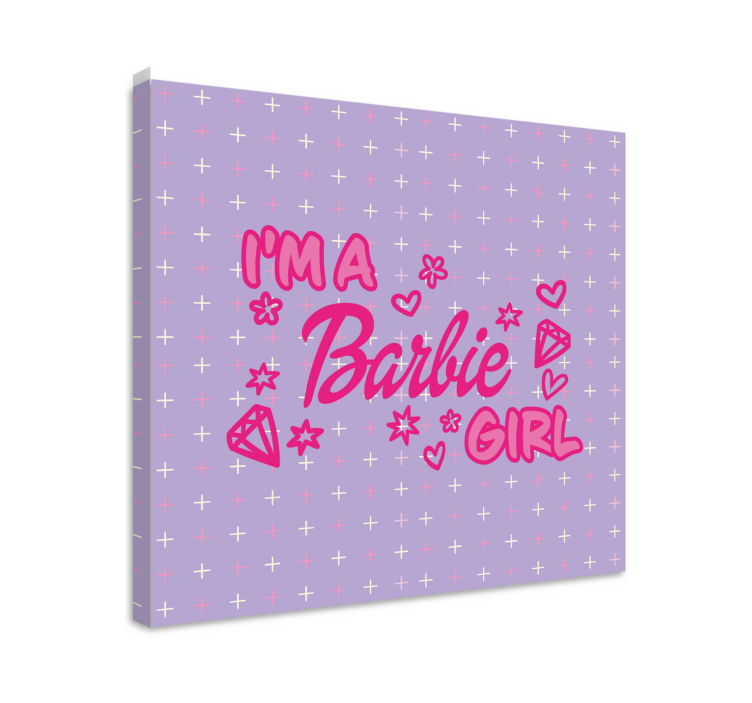 Tableau ados citation de la fille barbie - TenStickers