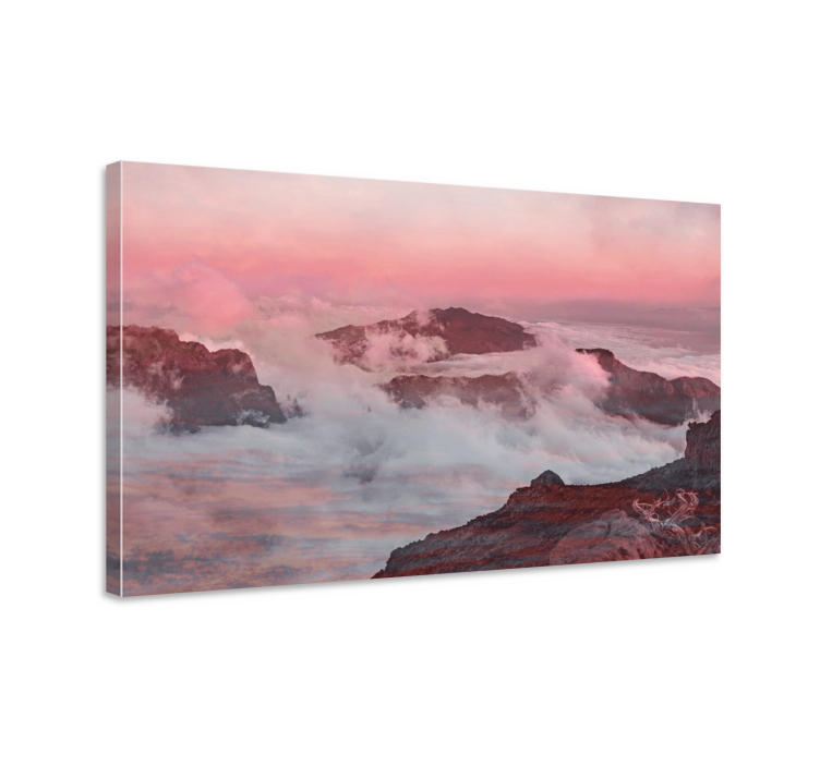 Tableau paysage paysage de montagnes oniriques - TenStickers