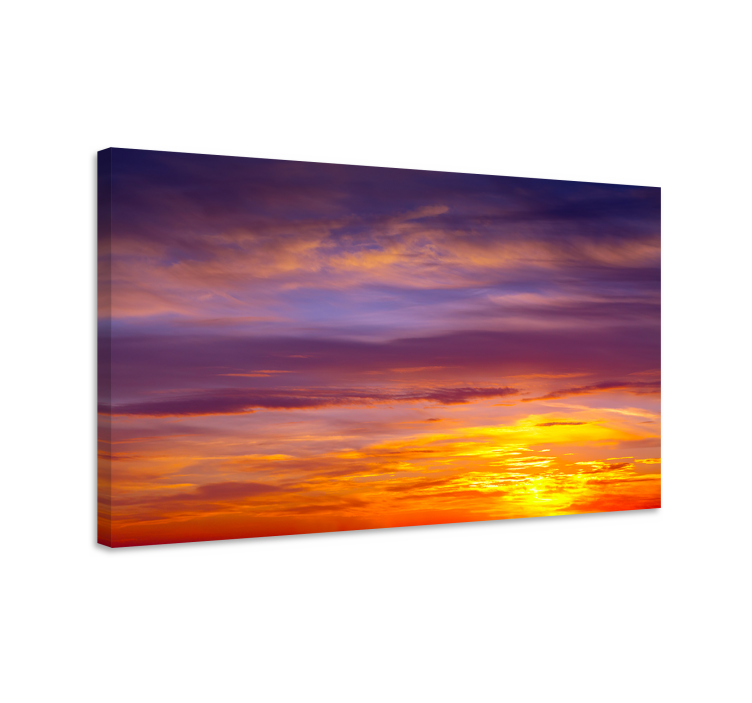 Tableau paysage scène de coucher de soleil majestueux - TenStickers