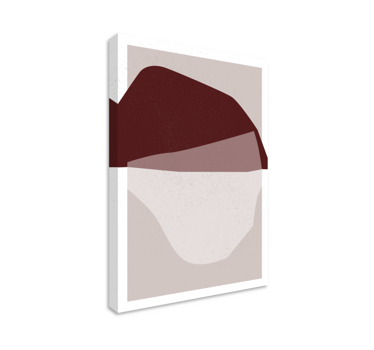 Tableau moderne fusion de formes abstraites - TenStickers