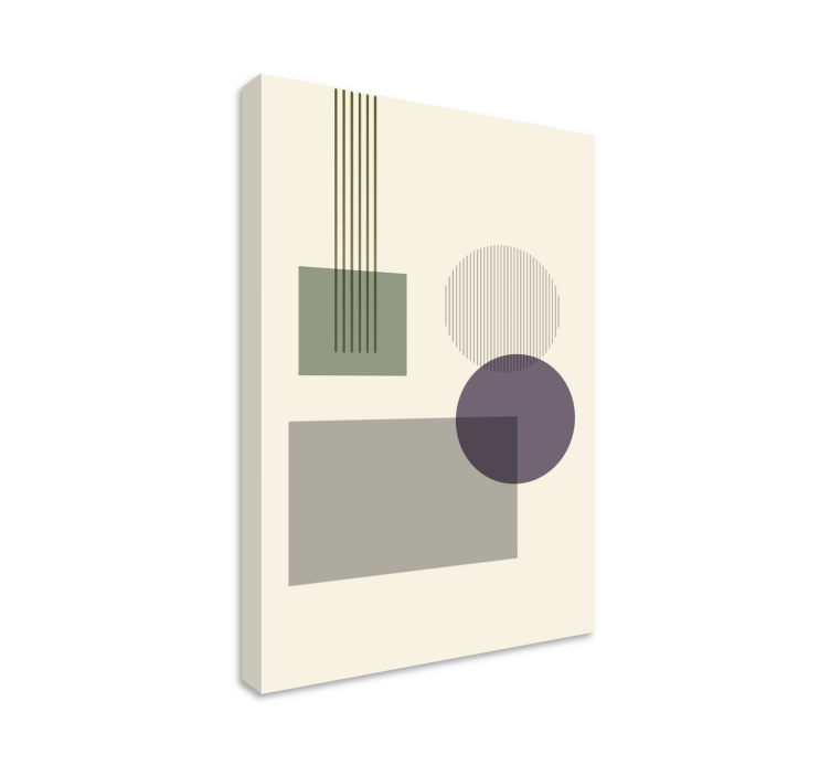 Tableau géométrique configuration de formes géométriques - TenStickers