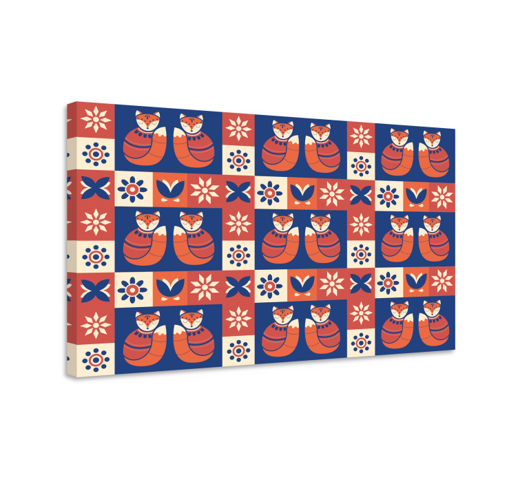 Tableau chat motif félin amical - TenStickers