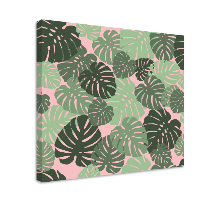 Tableau fleurs et plantes motifs feuilles tropicales - TenStickers