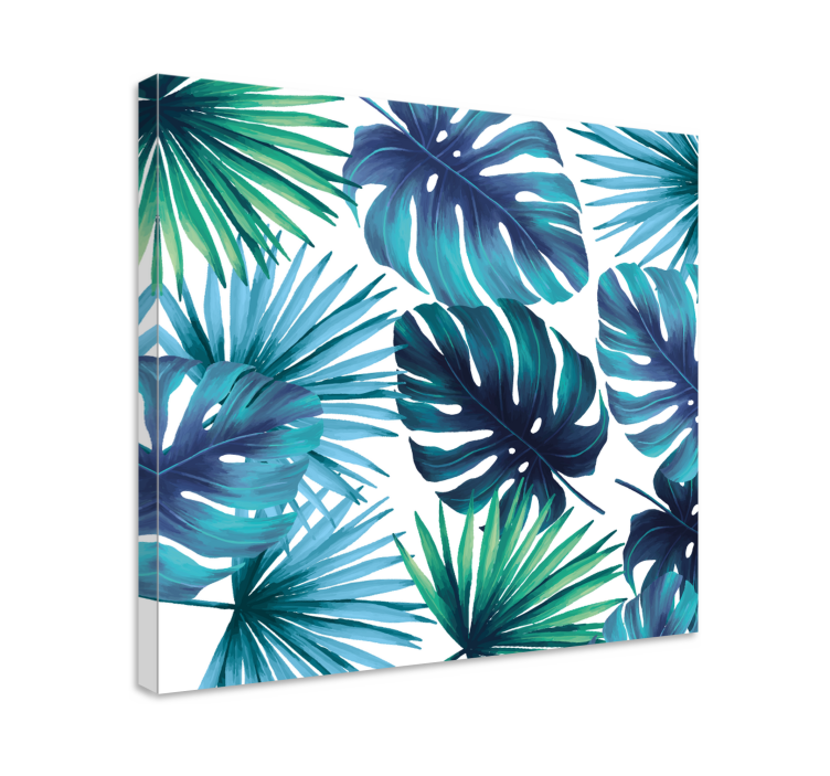 Tableau fleurs et plantes motif de feuille tropicale - TenStickers