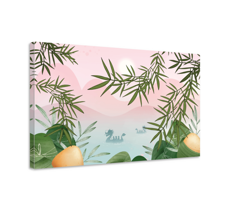 Tableau dinosaures créature majestueuse du lac - TenStickers