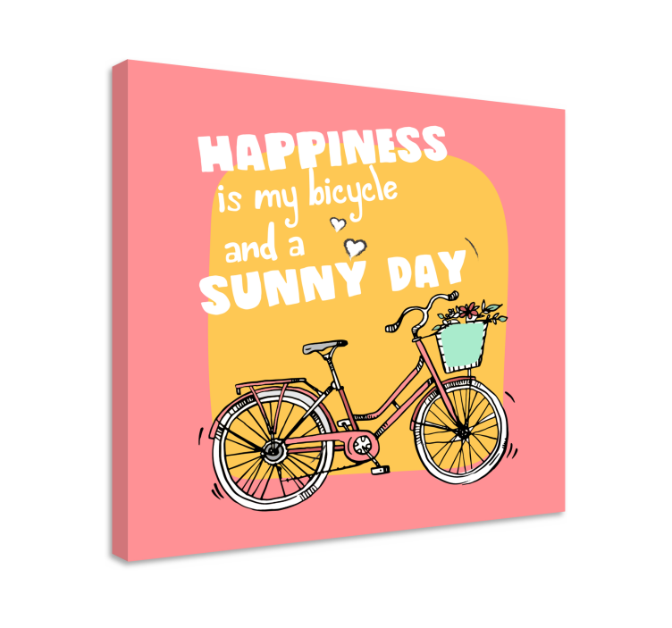 Tableau motivation vélo et jour ensoleillé - TenStickers