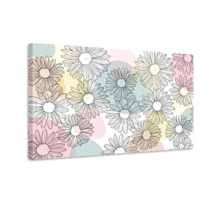 Tableau fleurs et plantes motif floral marguerites - TenStickers