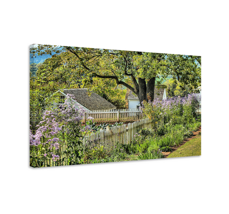 Tableau paysage chemin de jardin enchanteur - TenStickers