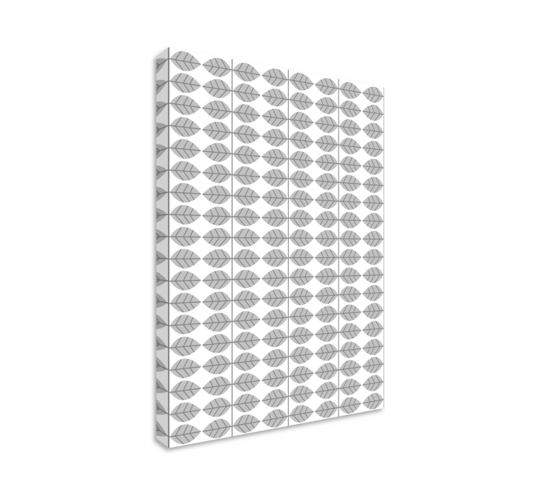 Tableau fleurs et plantes motif de feuilles stylisé - TenStickers