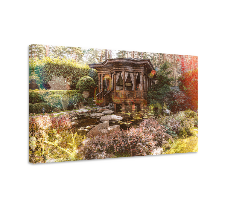 Tableau paysage jardin de sérénité - TenStickers